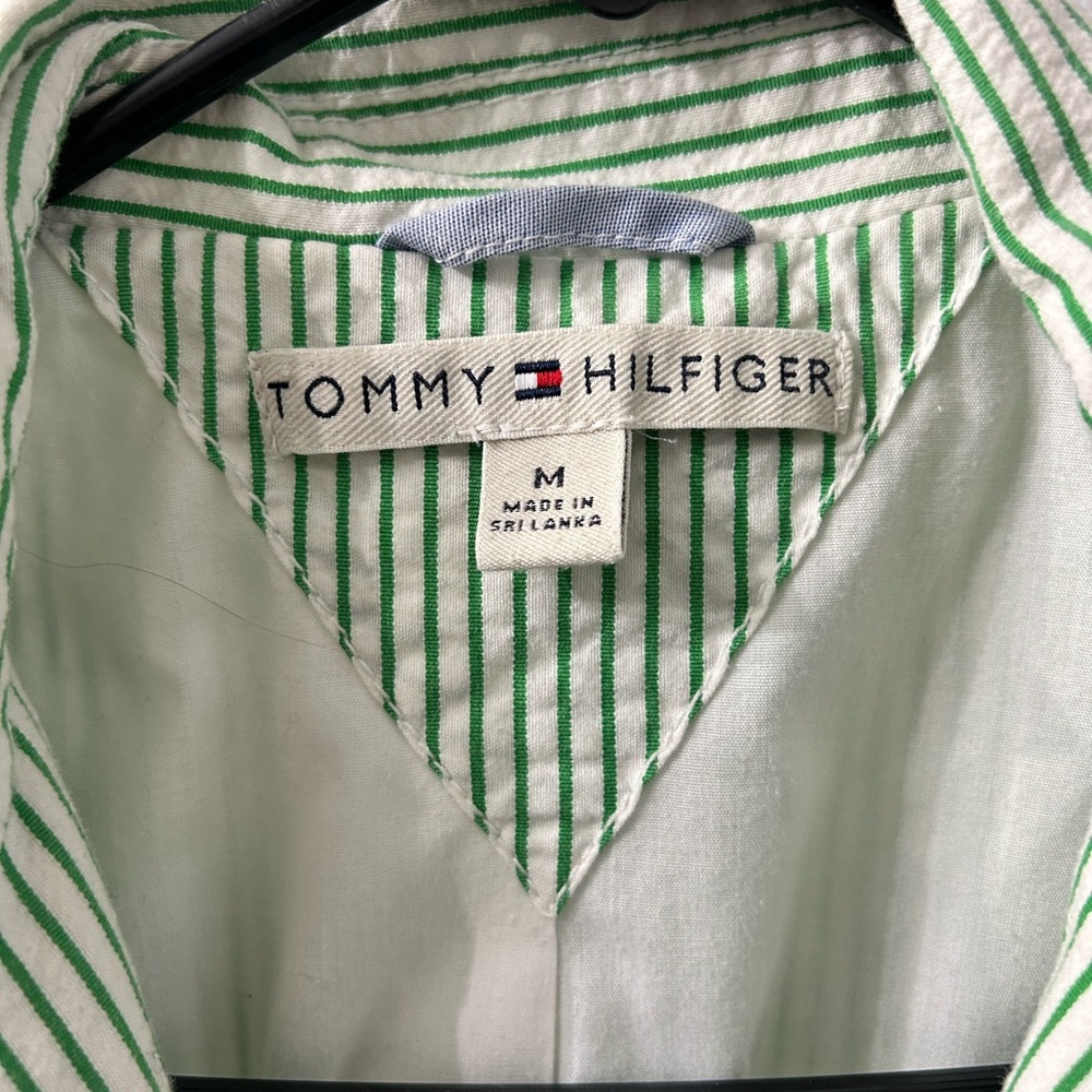 TOMMY HILFIGER Women’s Striped Seersucker Fitted Blazer size M - Picture 2 of 14